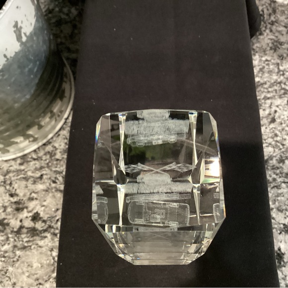 NASCAR - Tony Stewart - Home Depot - Cut Crystal Glass Collectible - Excellent - Picture 7 of 9